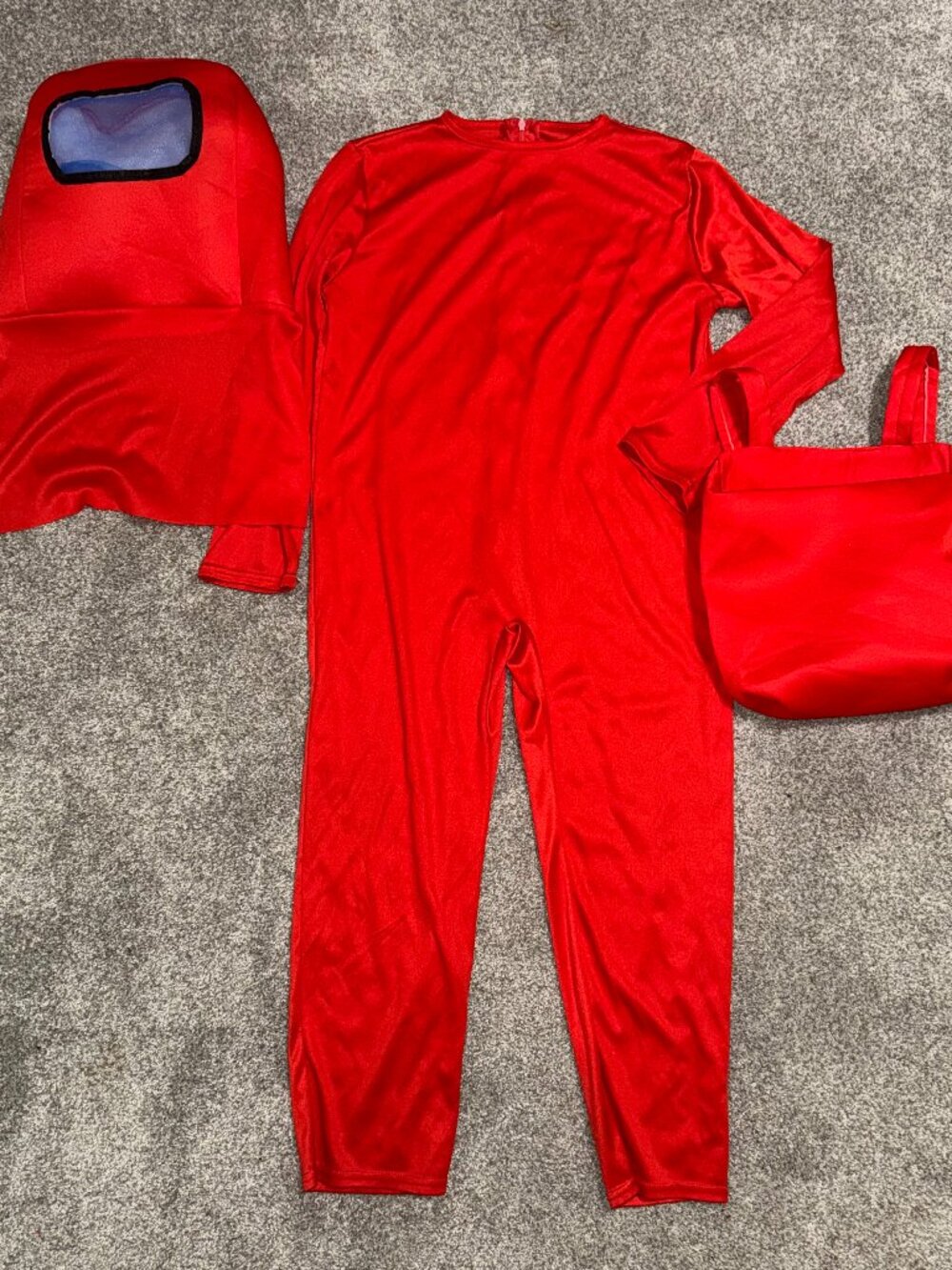 Among Us Red Halloween Costume Size Child Large 10-12